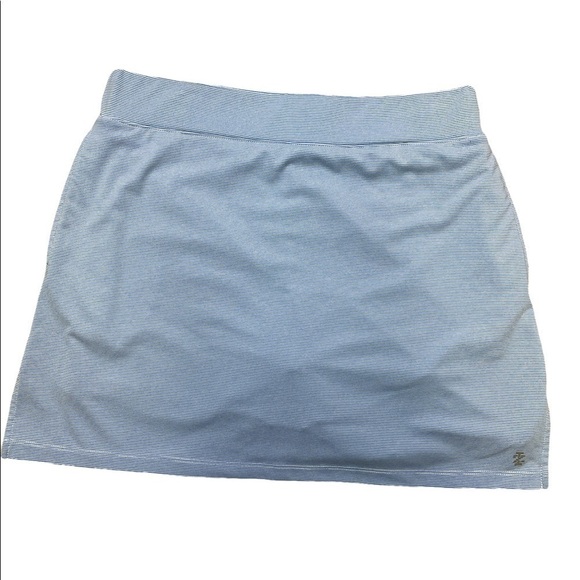 𝅺izod White\Blue Strip Golf Skort Sz M - Picture 1 of 5